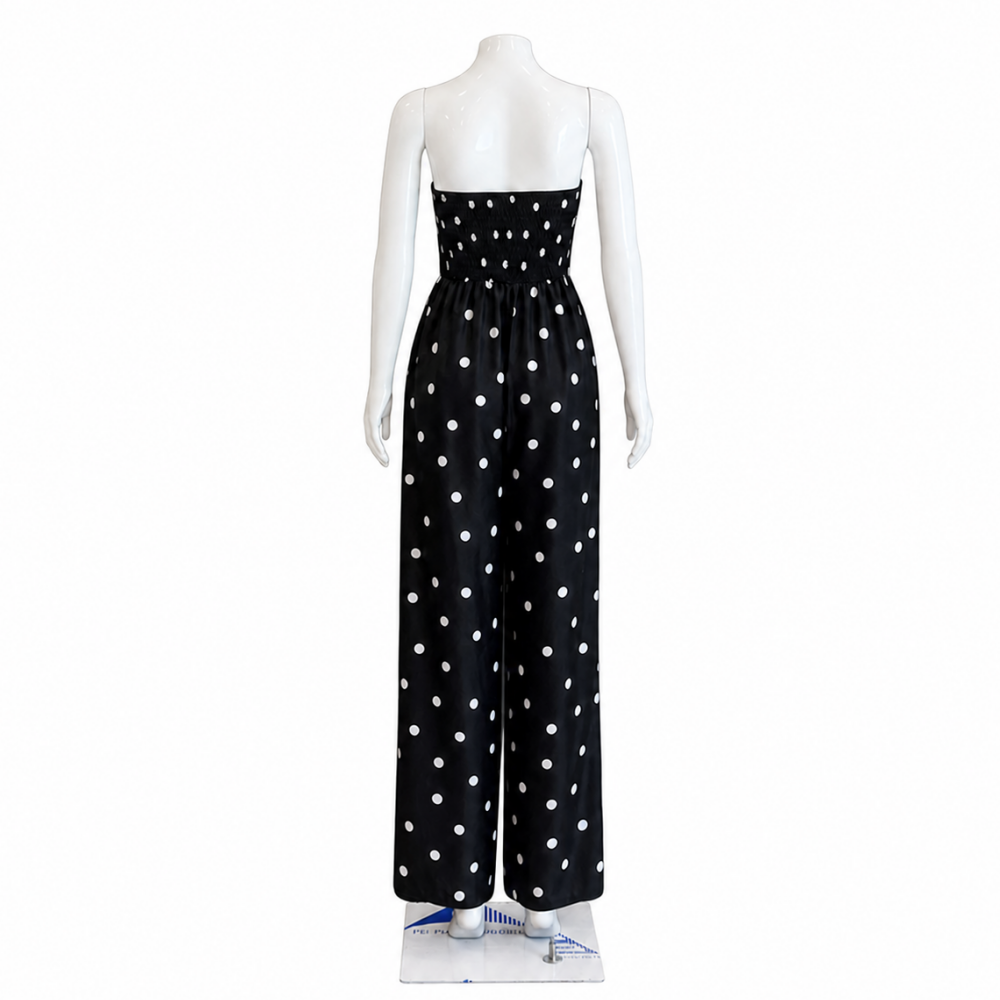 Susie Glass Black Polka Dot Jumpsuit Halloween Costume - The Gentlemen