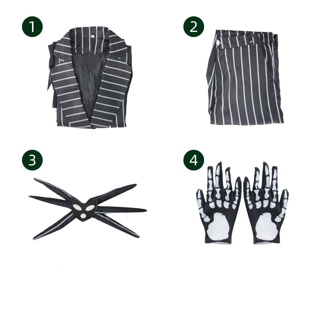The Nightmare Before Christmas Jack Skellington Black Halloween Costume