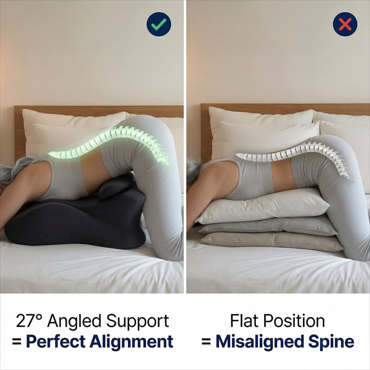 Ergonomic Intimacy Support Pillow for Comfort & Positioning