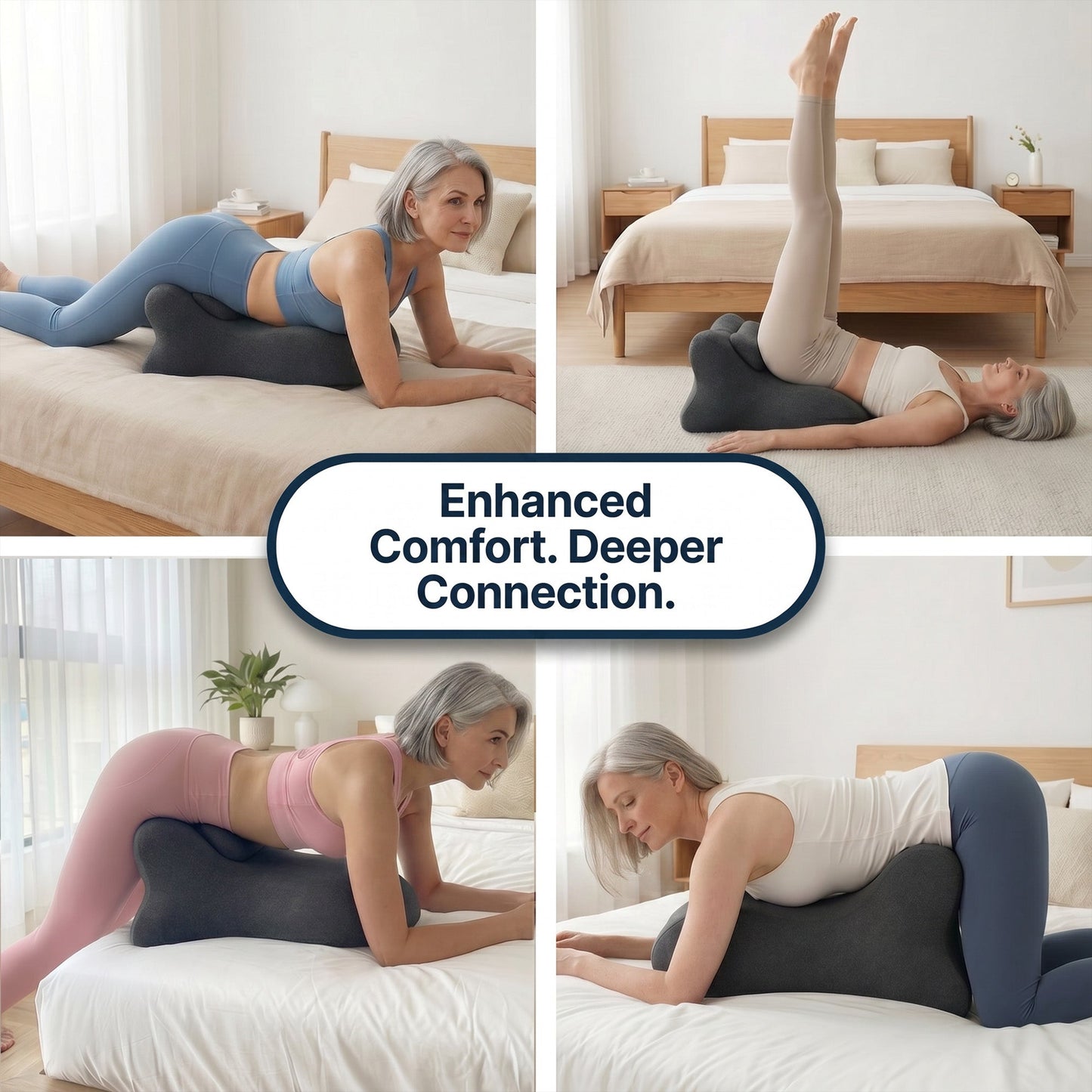 Ergonomic Intimacy Support Pillow for Comfort & Positioning