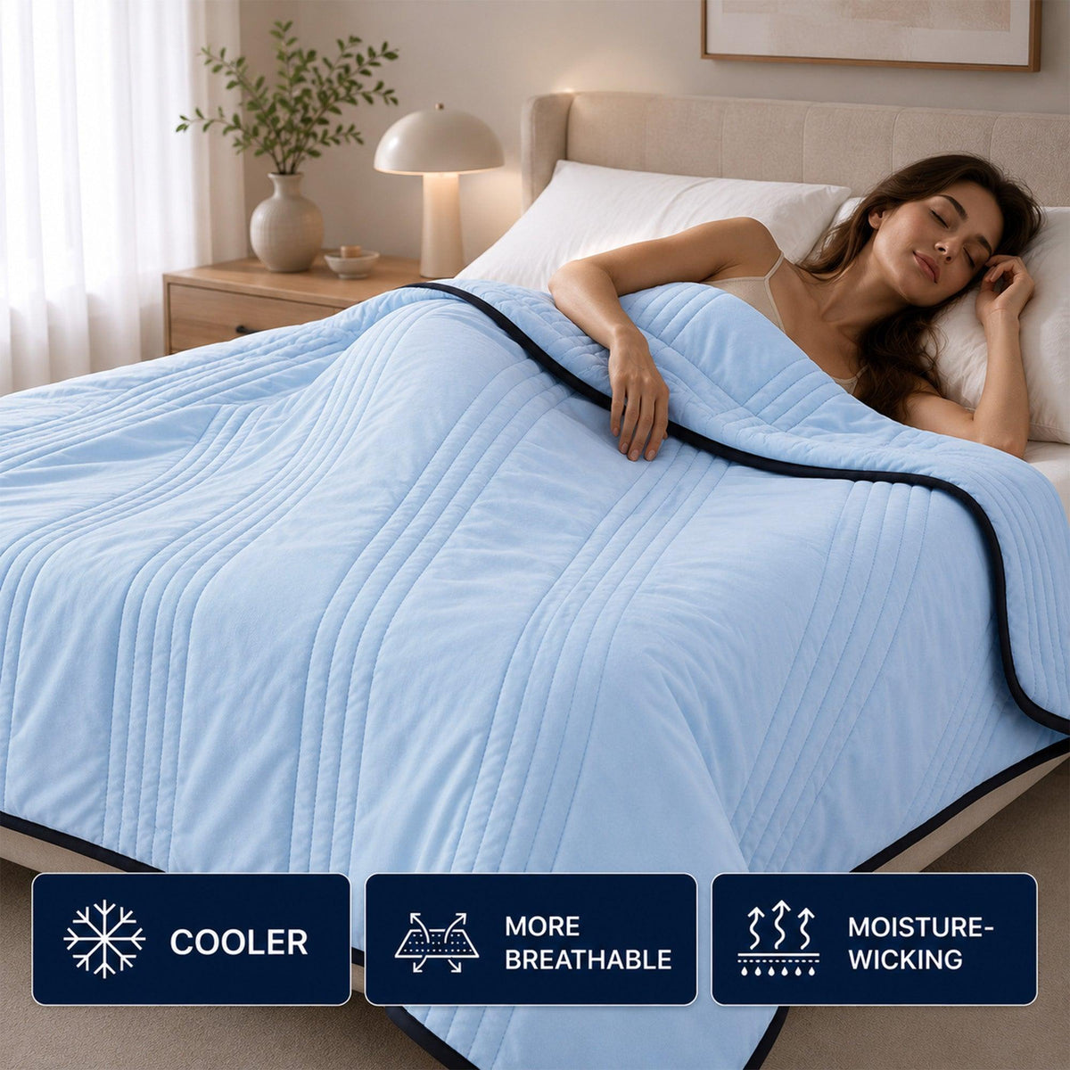 Cooling Blanket for Hot Sleepers – Cool-Touch Bedding