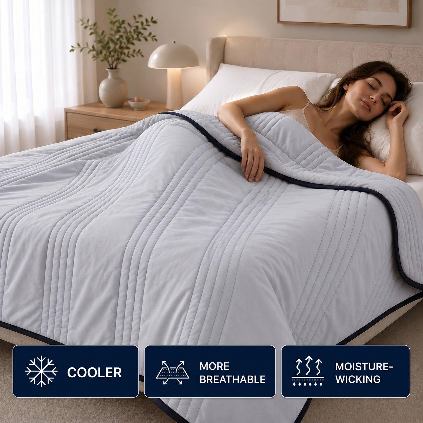 Cooling Blanket for Hot Sleepers – Cool-Touch Bedding