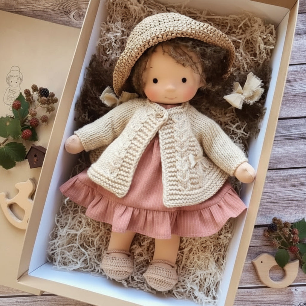 Handmade Cotton Doll – WalDolly Soft Imaginative Play Toy