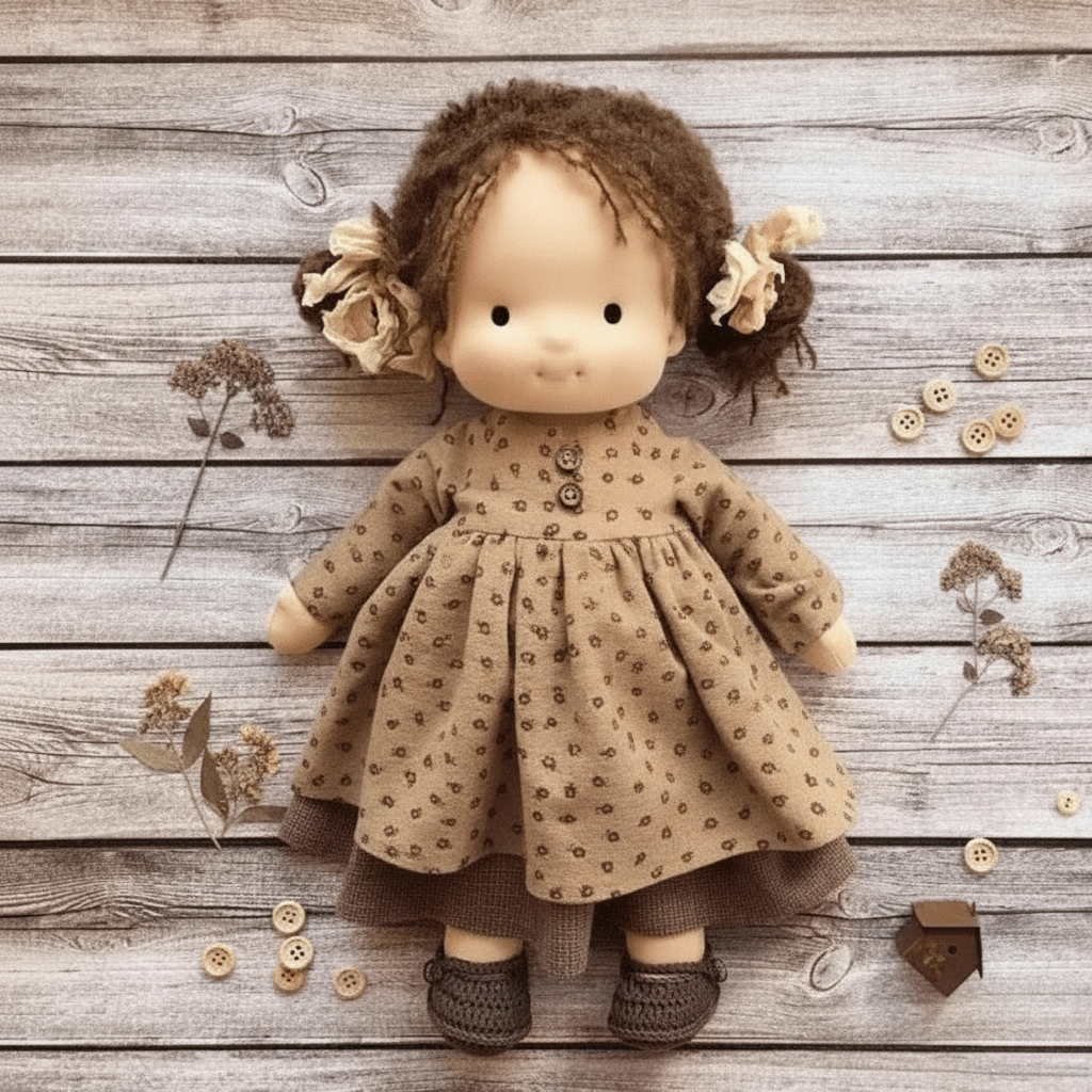 Handmade Cotton Doll – WalDolly Soft Imaginative Play Toy