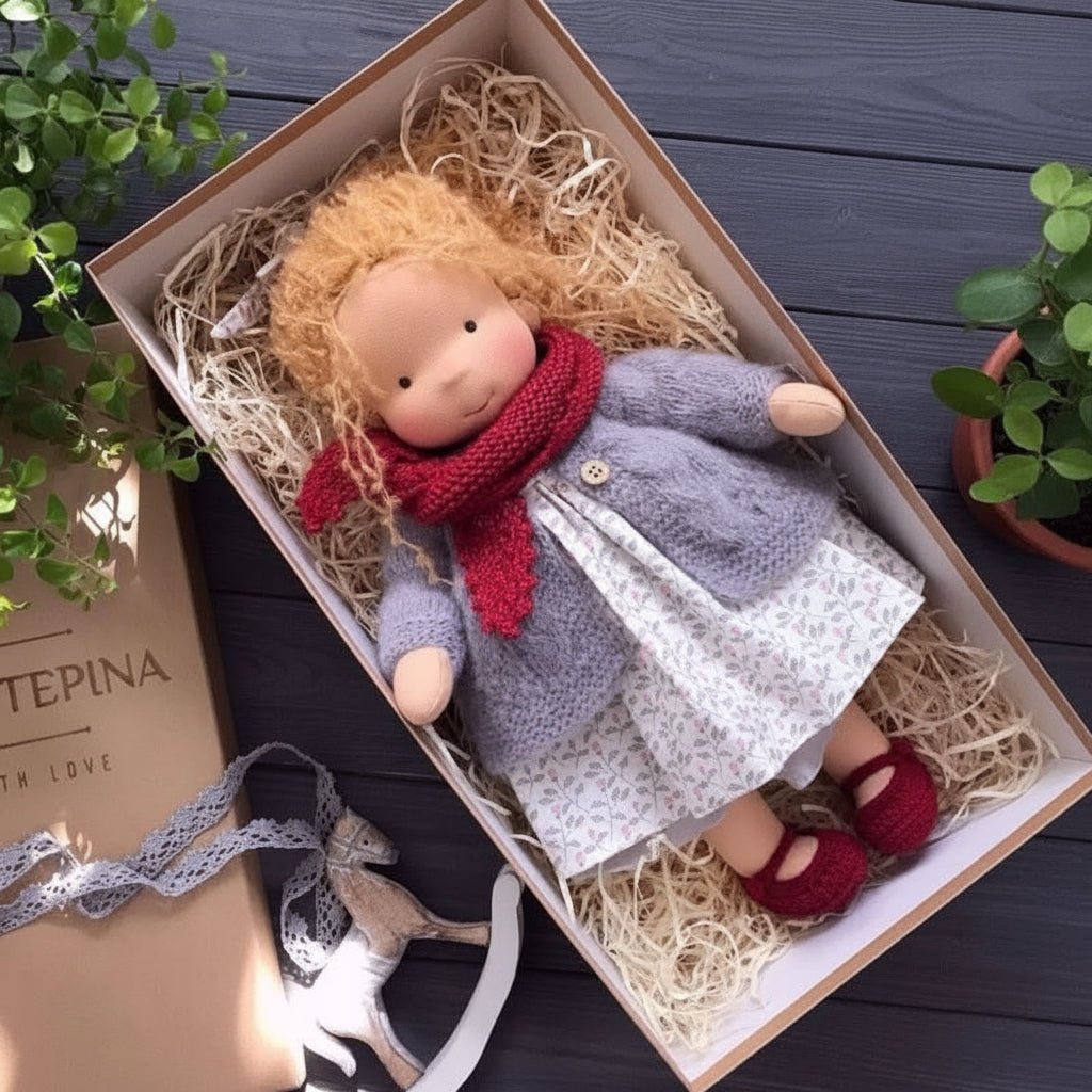 Handmade Cotton Doll – WalDolly Soft Imaginative Play Toy