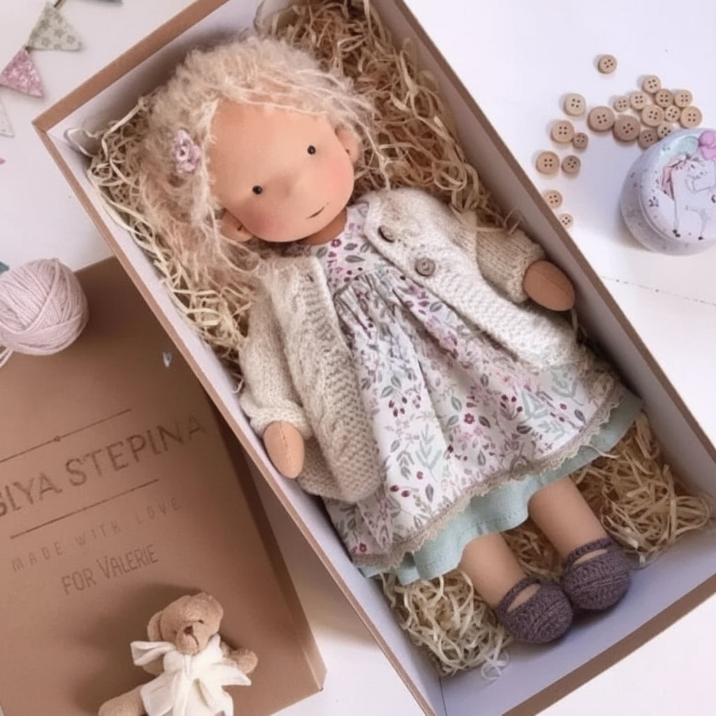 Handmade Cotton Doll – WalDolly Soft Imaginative Play Toy