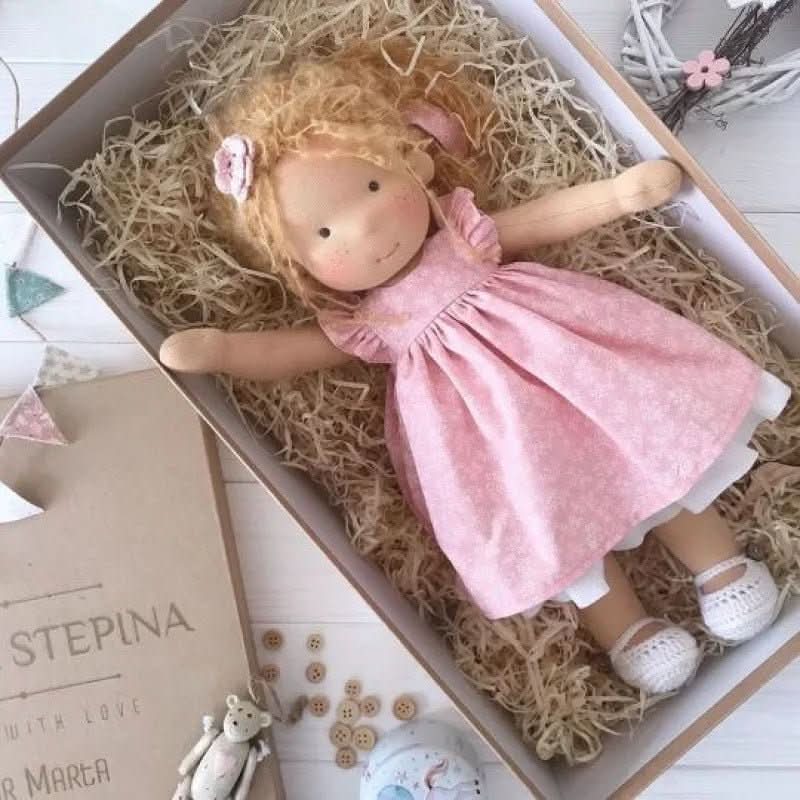 Handmade Cotton Doll – WalDolly Soft Imaginative Play Toy