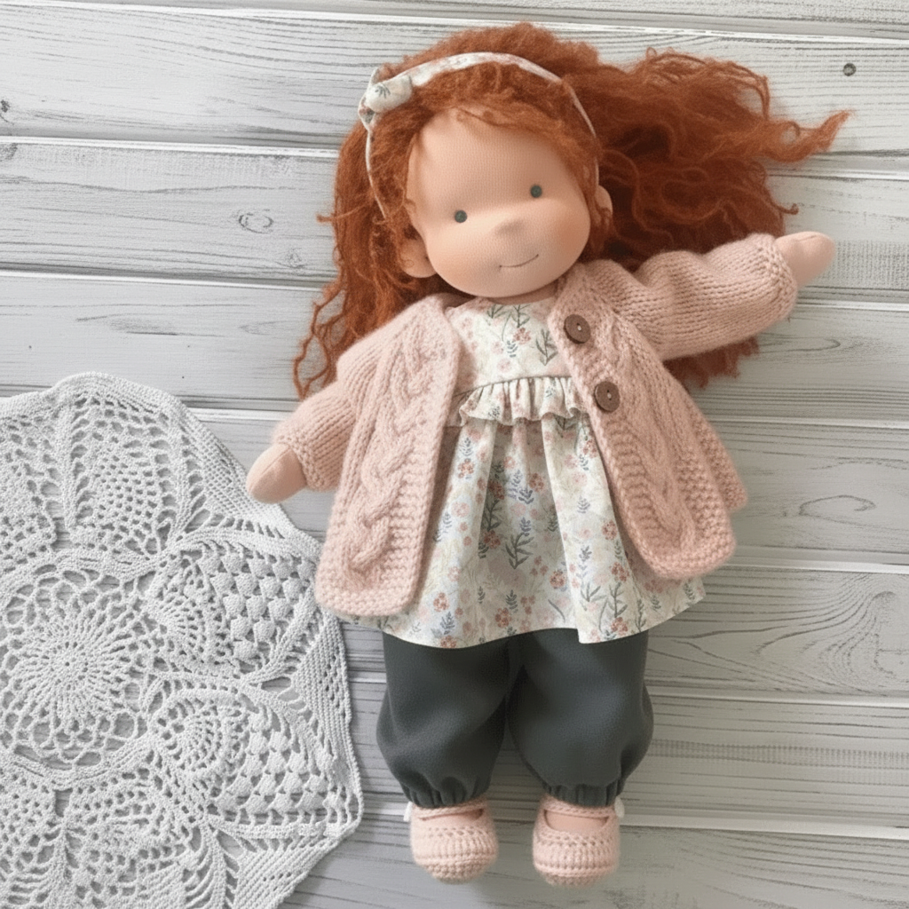 Handmade Cotton Doll – WalDolly Soft Imaginative Play Toy