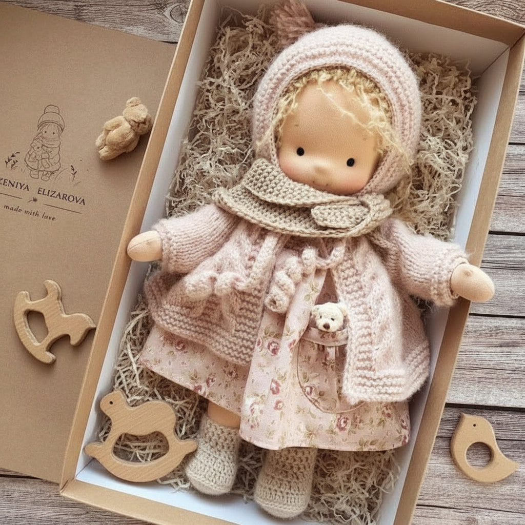 Handmade Cotton Doll – WalDolly Soft Imaginative Play Toy