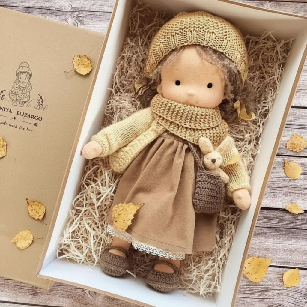 Handmade Cotton Doll – WalDolly Soft Imaginative Play Toy