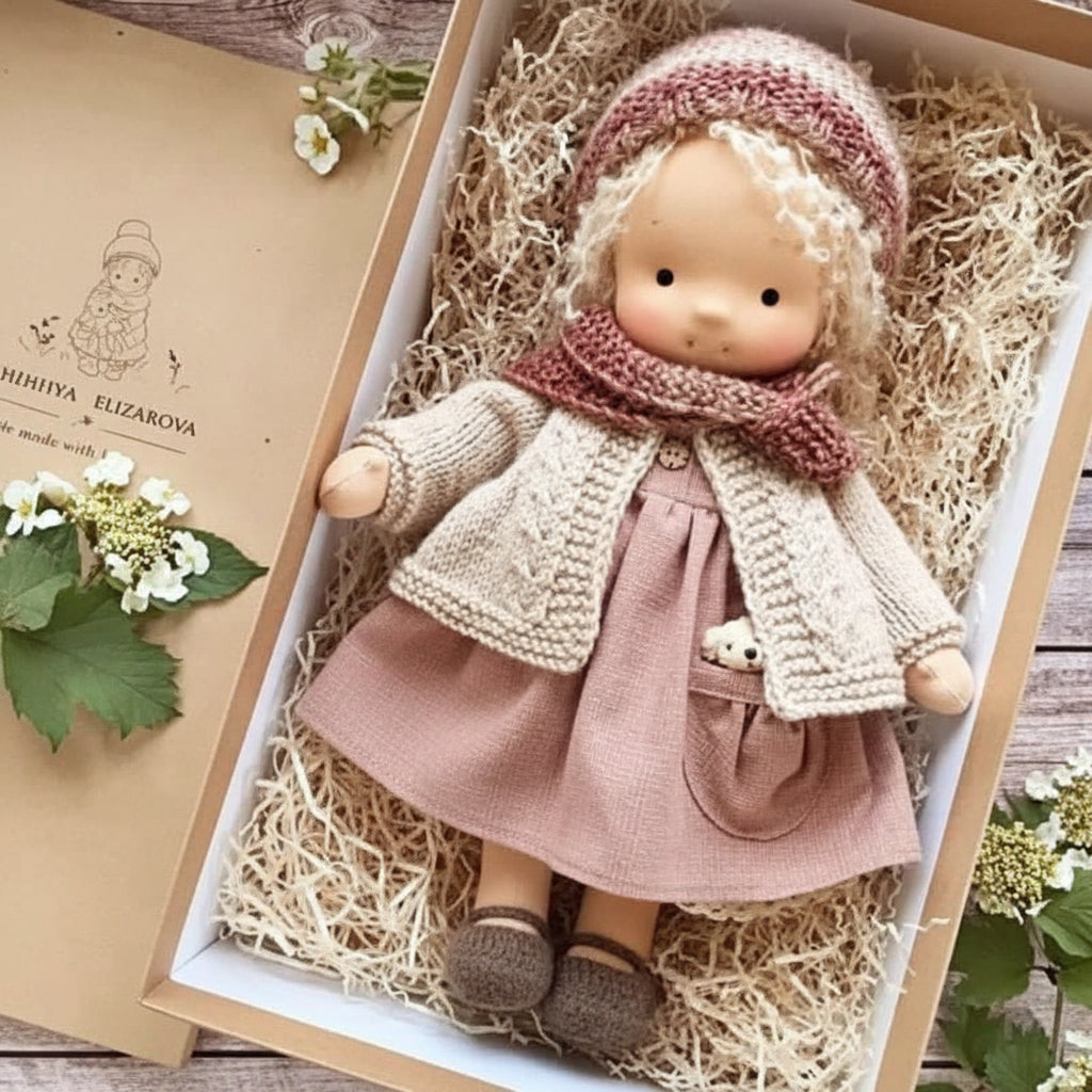Handmade Cotton Doll – WalDolly Soft Imaginative Play Toy