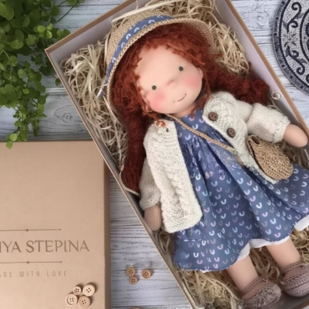 Handmade Cotton Doll – WalDolly Soft Imaginative Play Toy