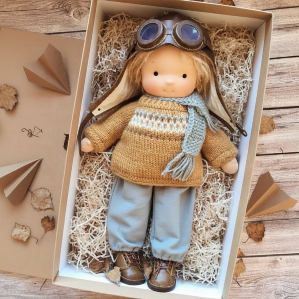 Handmade Cotton Doll – WalDolly Soft Imaginative Play Toy