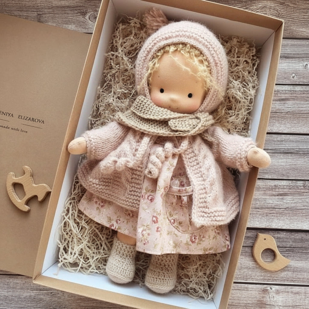 Handmade Cotton Doll – WalDolly Soft Imaginative Play Toy