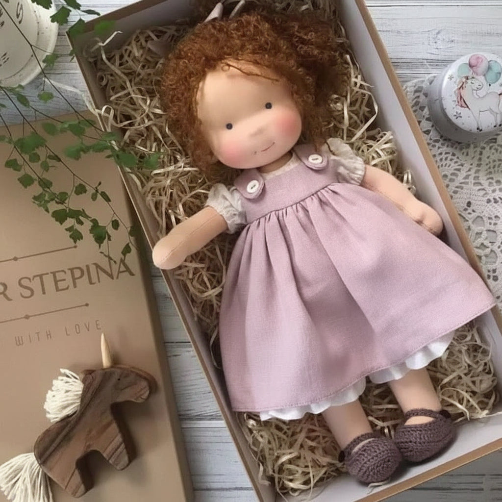Handmade Cotton Doll – WalDolly Soft Imaginative Play Toy