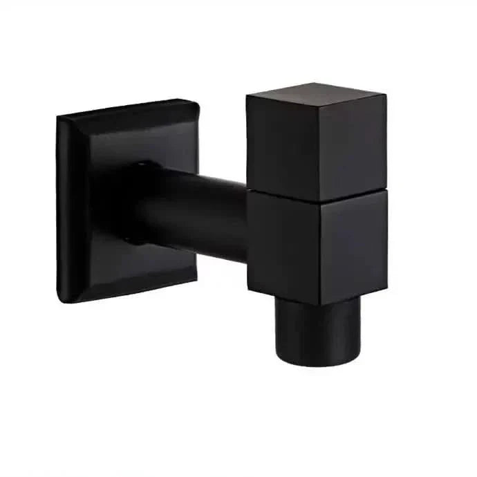 Matte Black Wall-Mounted Faucet – FlowCraft Tap for Kitchen, Bathroom & Outdoor Use