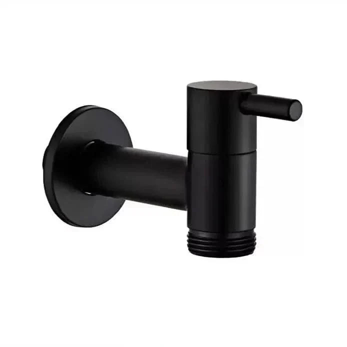 Matte Black Wall-Mounted Faucet – FlowCraft Tap for Kitchen, Bathroom & Outdoor Use