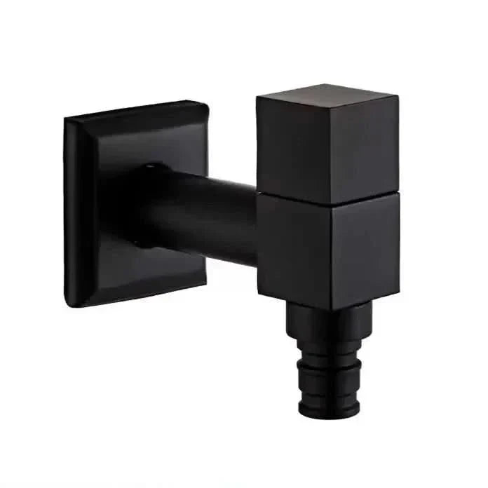 Matte Black Wall-Mounted Faucet – FlowCraft Tap for Kitchen, Bathroom & Outdoor Use