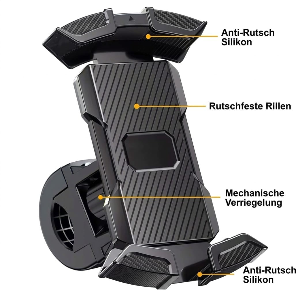 Bicycle Phone Holder – 360° Handlebar Smartphone Mount