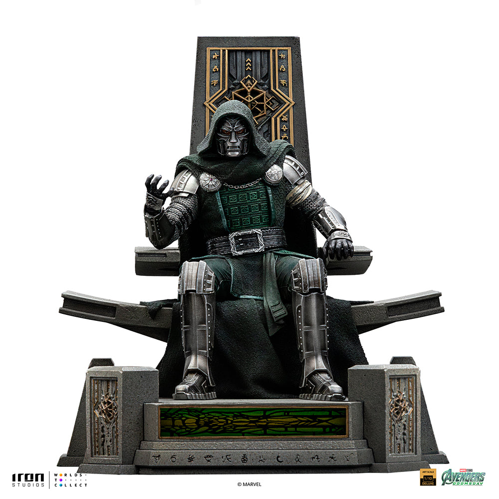 Hooded Armoured Villain on Throne - Scale 1/10 Collectible Statue