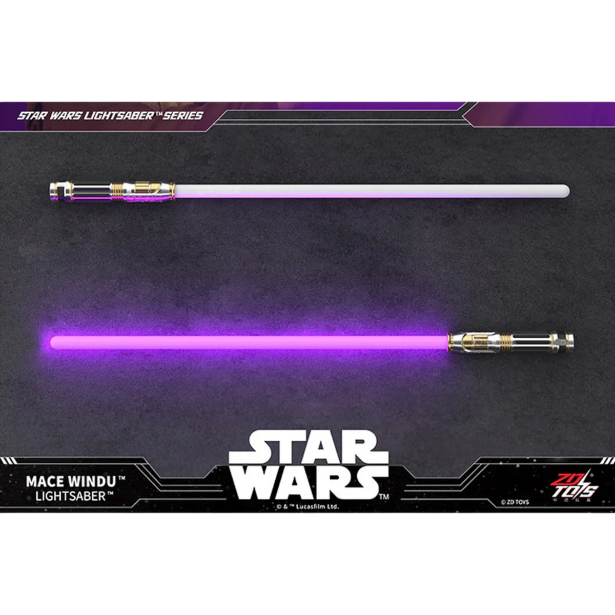 Purple-Blade Space Knight Light-Up Saber