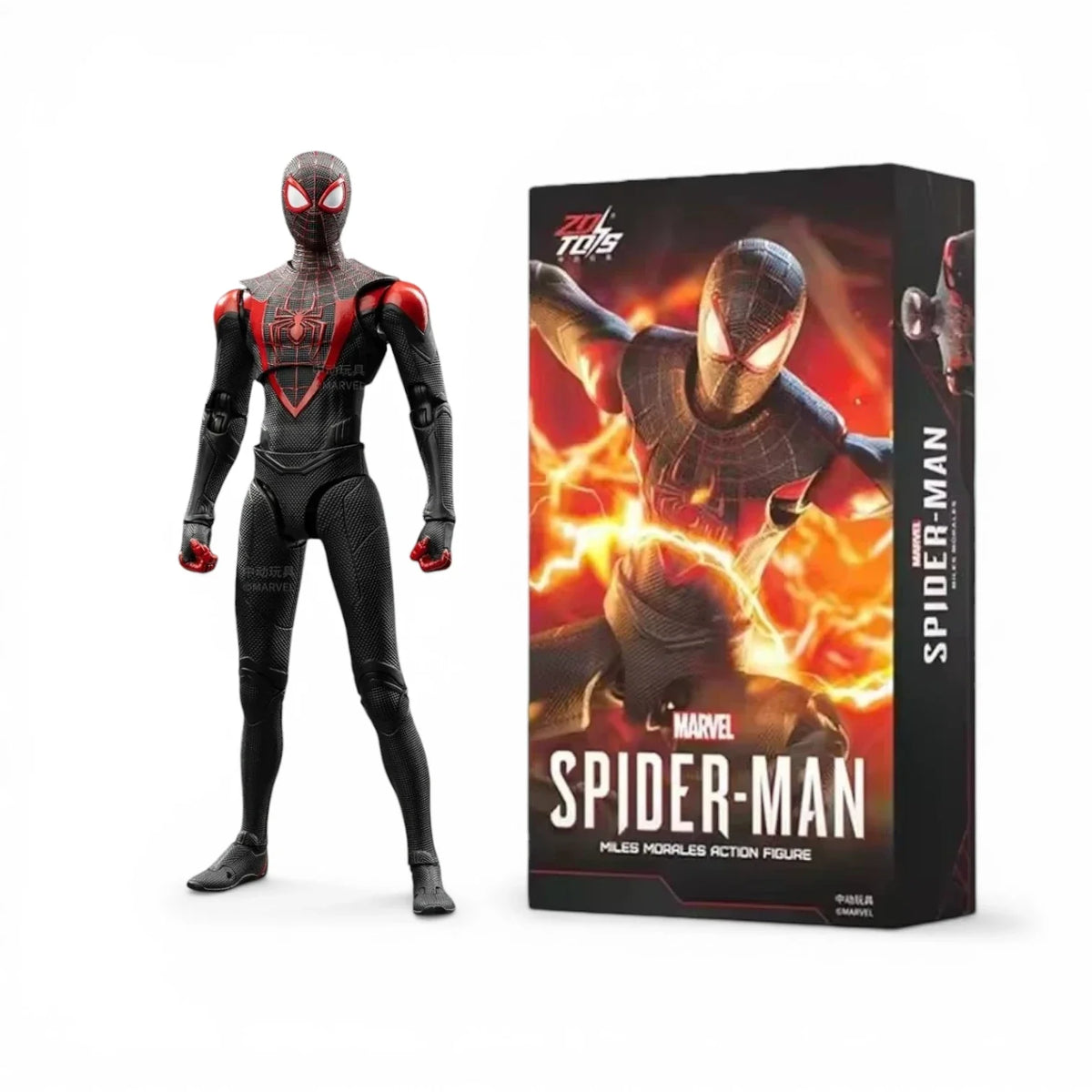Black-and-Red Web Hero Action Figure