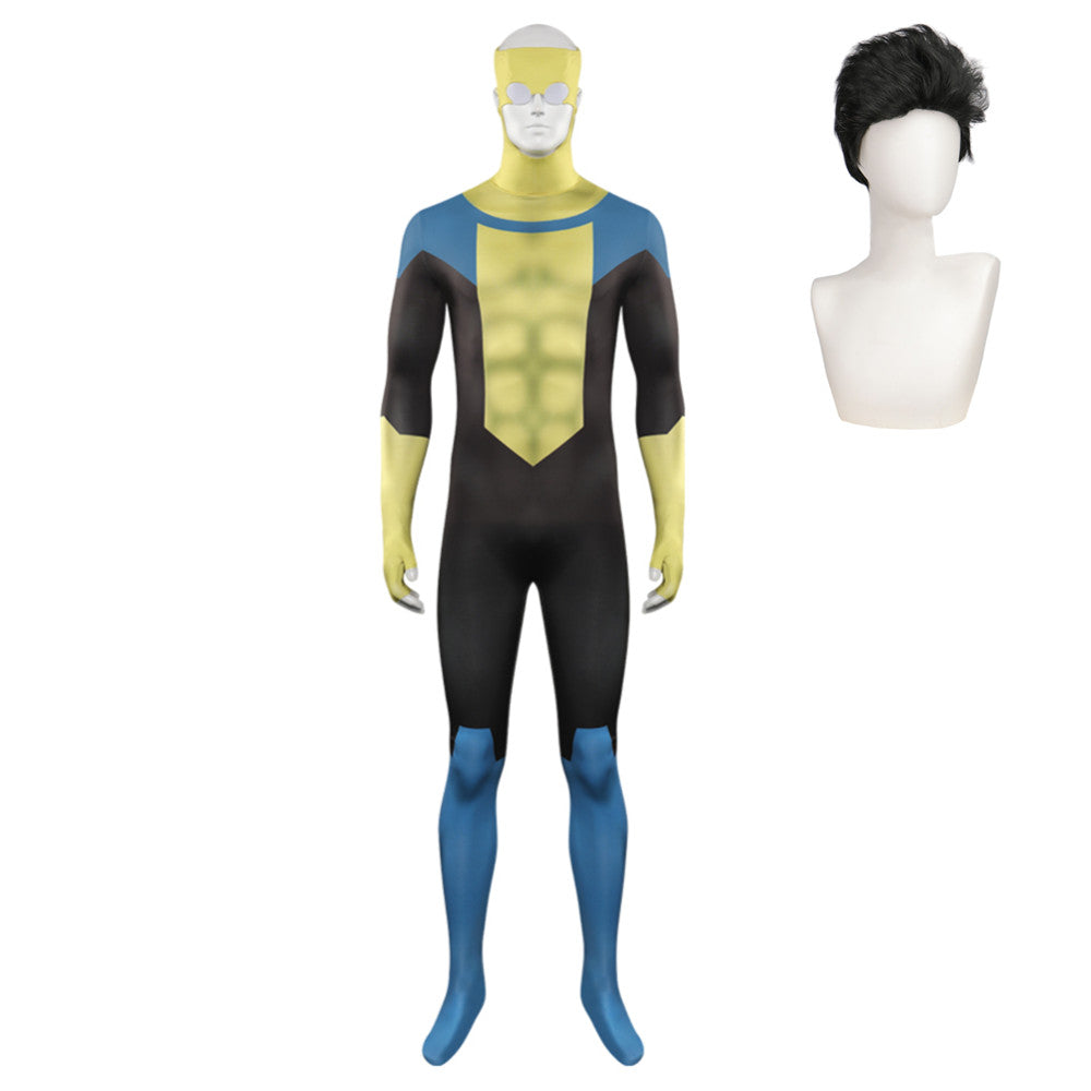 Invincible Season 2 (2023) Invincible Mark Grayson Black Jumpsuit Halloween Costume