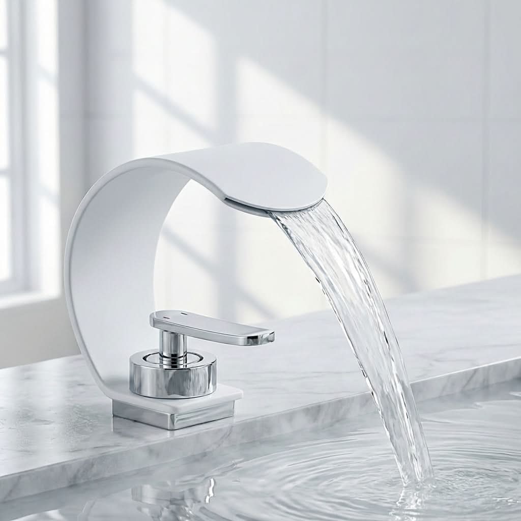 Mirror Waterfall Basin Faucet – ArcFlow Modern Bathroom Tap
