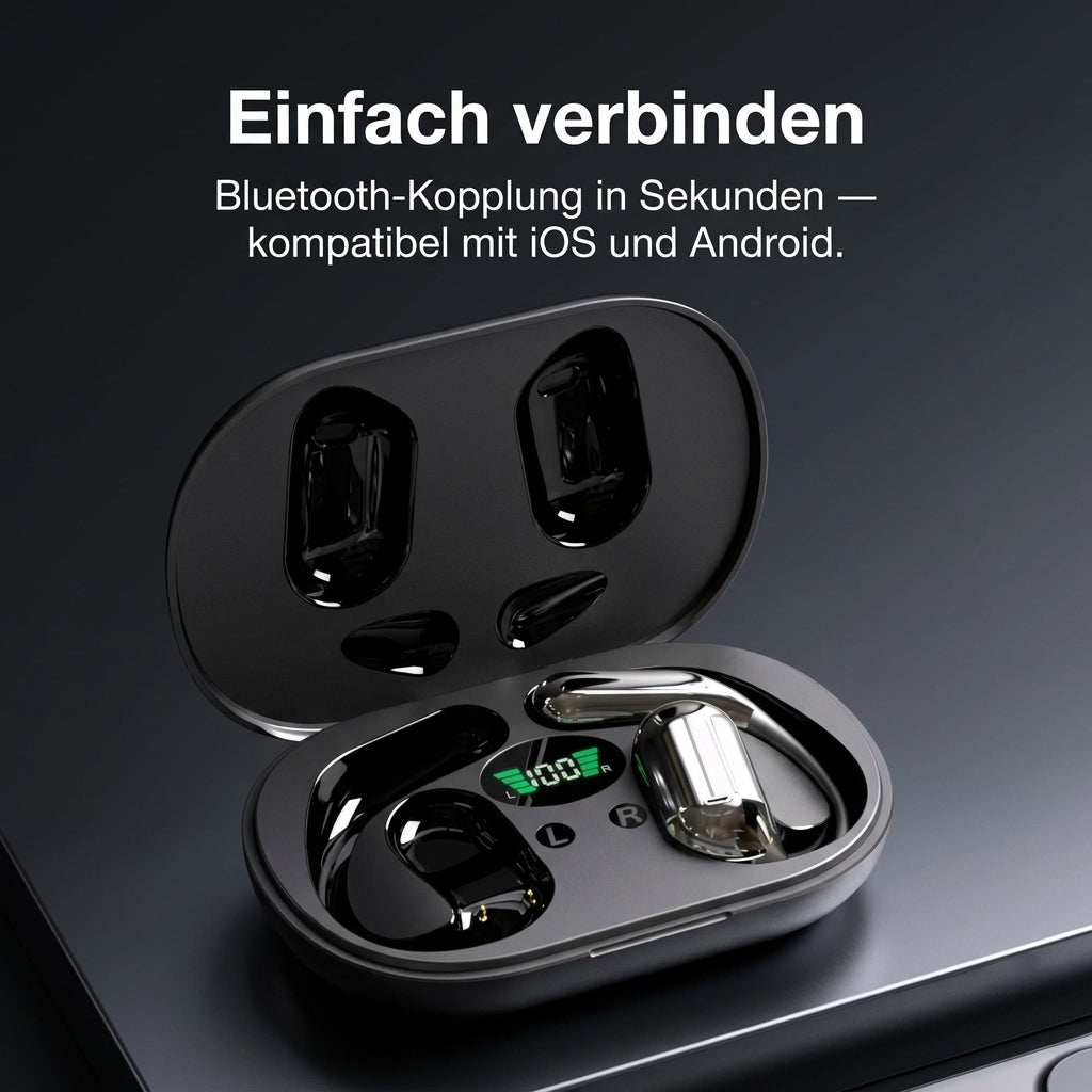 Real-Time Translation Earbuds – Open-Ear Bluetooth Translator Headphones