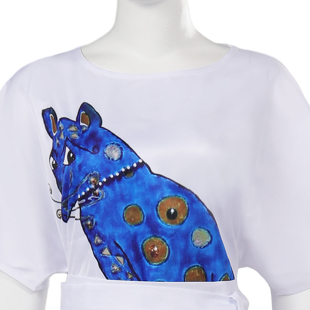 ABBA Agnetha Blue Cat Shirt Dress Halloween Costume