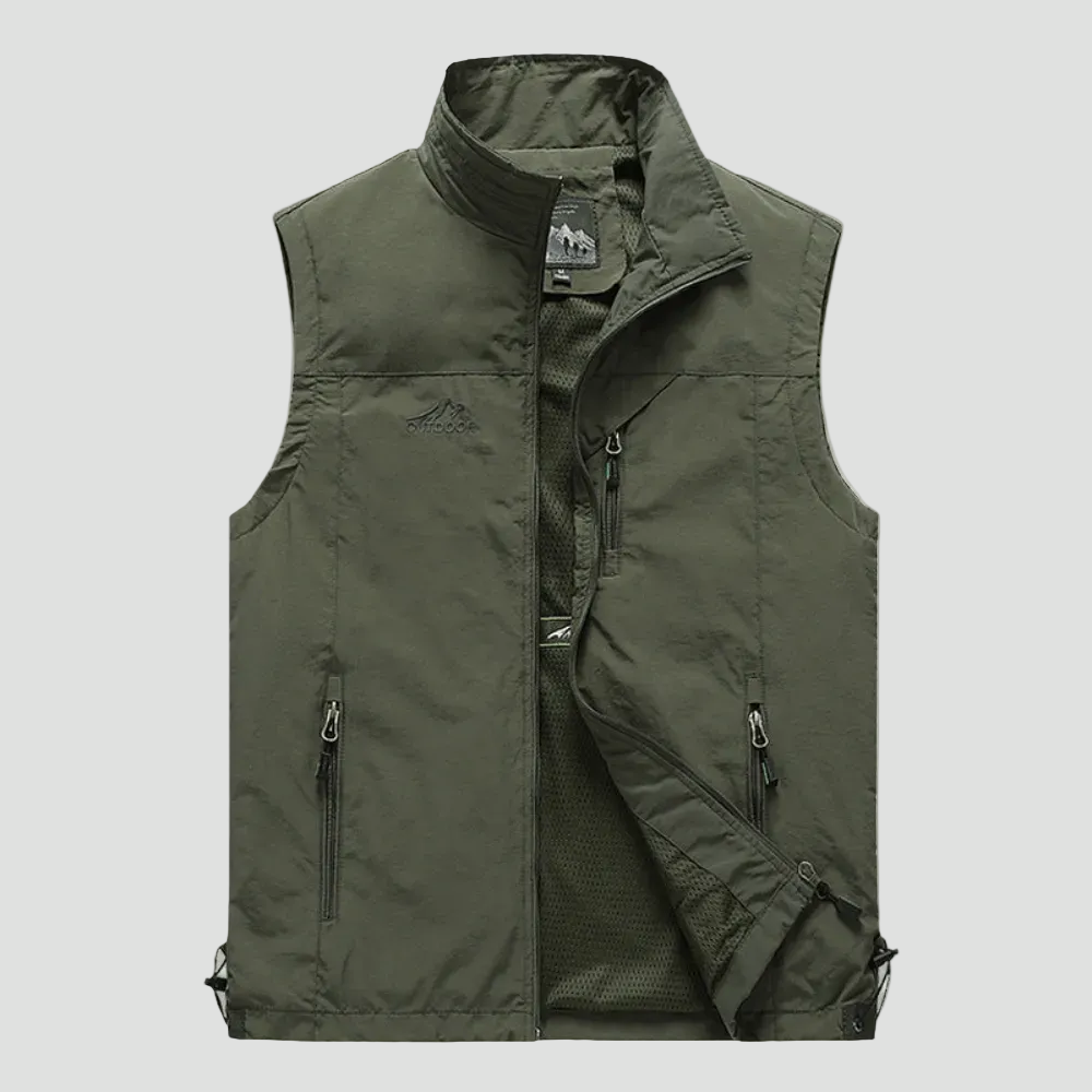 Lightweight Hiking Gilet – Breathable Multi-Pocket Outdoor Vest