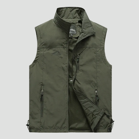 Lightweight Hiking Gilet – Breathable Multi-Pocket Outdoor Vest