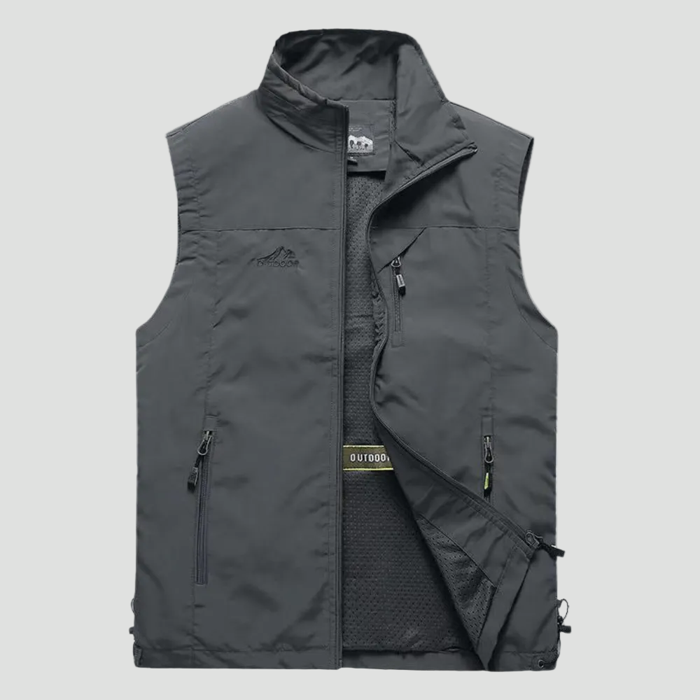 Lightweight Hiking Gilet – Breathable Multi-Pocket Outdoor Vest