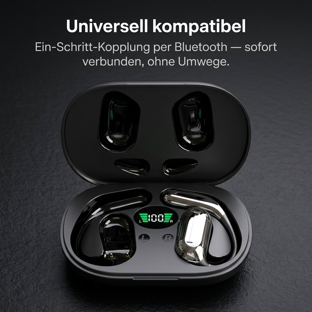 Real-Time Translation Earbuds – Open-Ear Bluetooth Translator Headphones