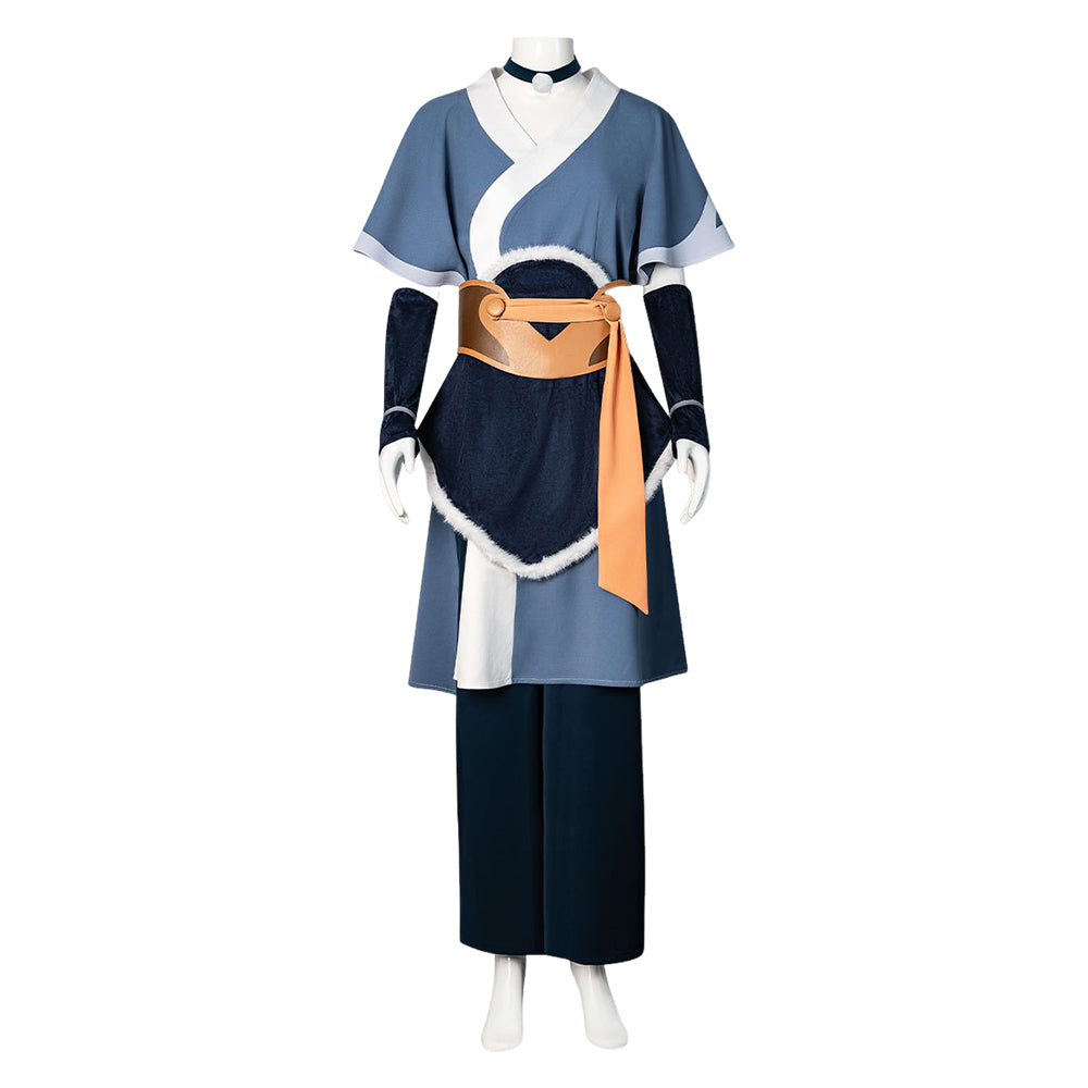 Avatar Aang: The Last Airbender (2026) Katara Dark Blue Set Halloween Costume
