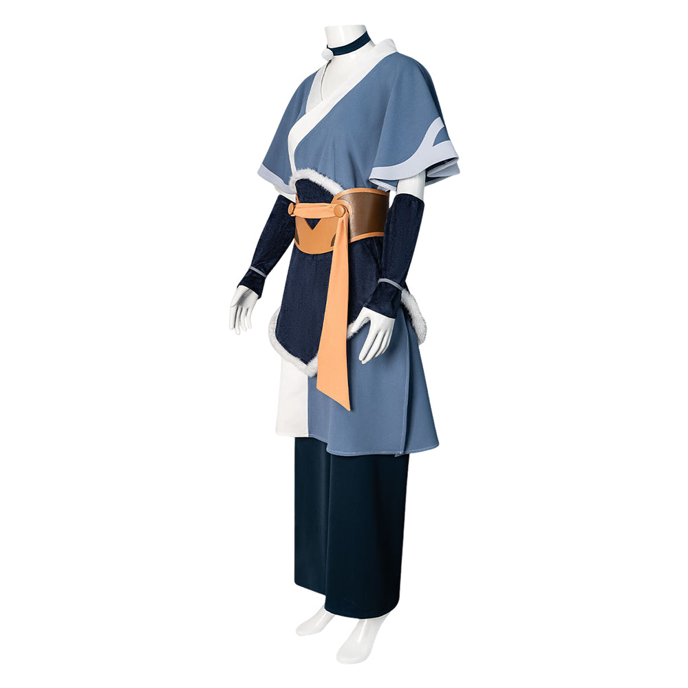 Avatar Aang: The Last Airbender (2026) Katara Dark Blue Set Halloween Costume