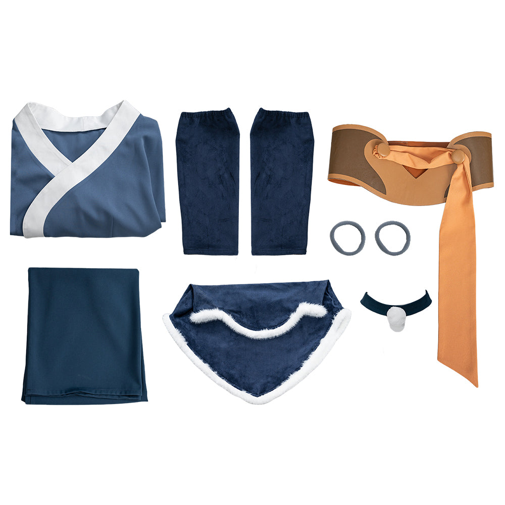 Avatar Aang: The Last Airbender (2026) Katara Dark Blue Set Halloween Costume