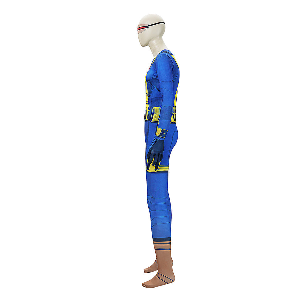Avengers: Doomsday (2026) Cyclops Blue Jumpsuit Set Halloween Costume