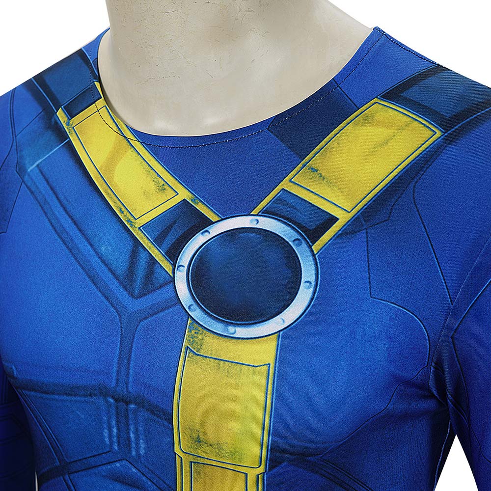 Avengers: Doomsday (2026) Cyclops Blue Jumpsuit Set Halloween Costume