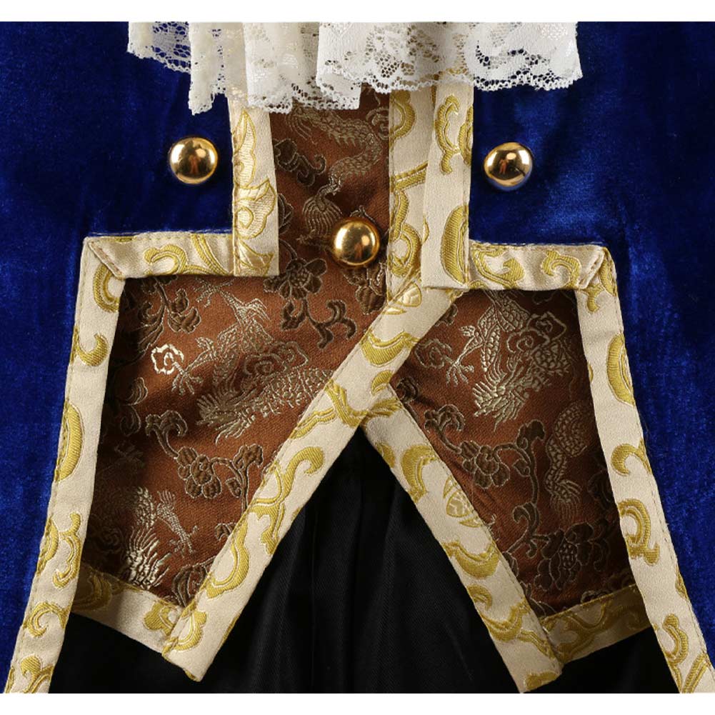 Beauty And The Beast Prince Adam Dark Blue Set Halloween Costume
