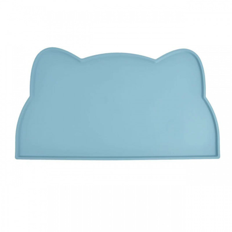 Silicone Cat Food & Water Bowl Mat with Raised Edge