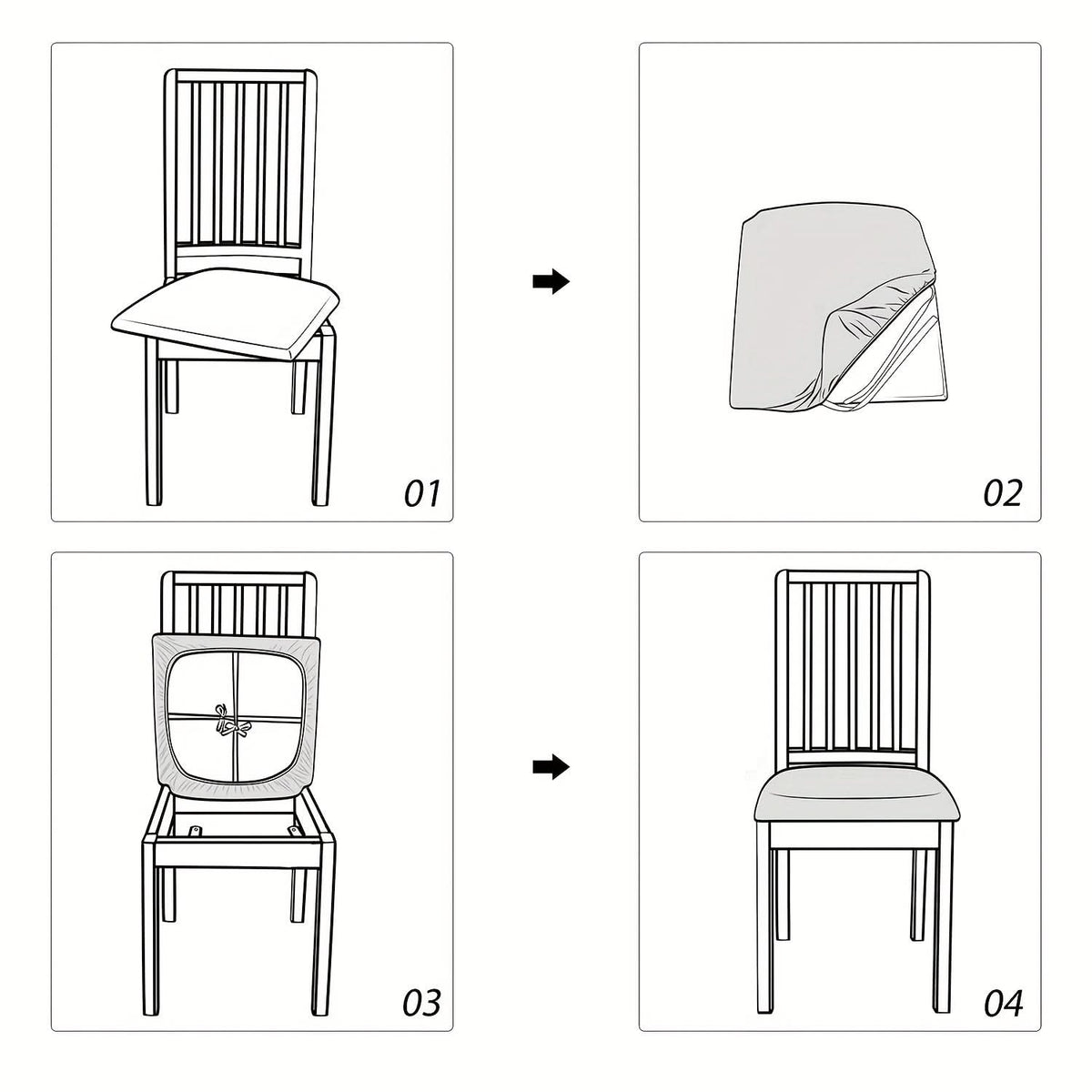 Stretch Dining Chair Covers – CoverFlow Furniture Protectors