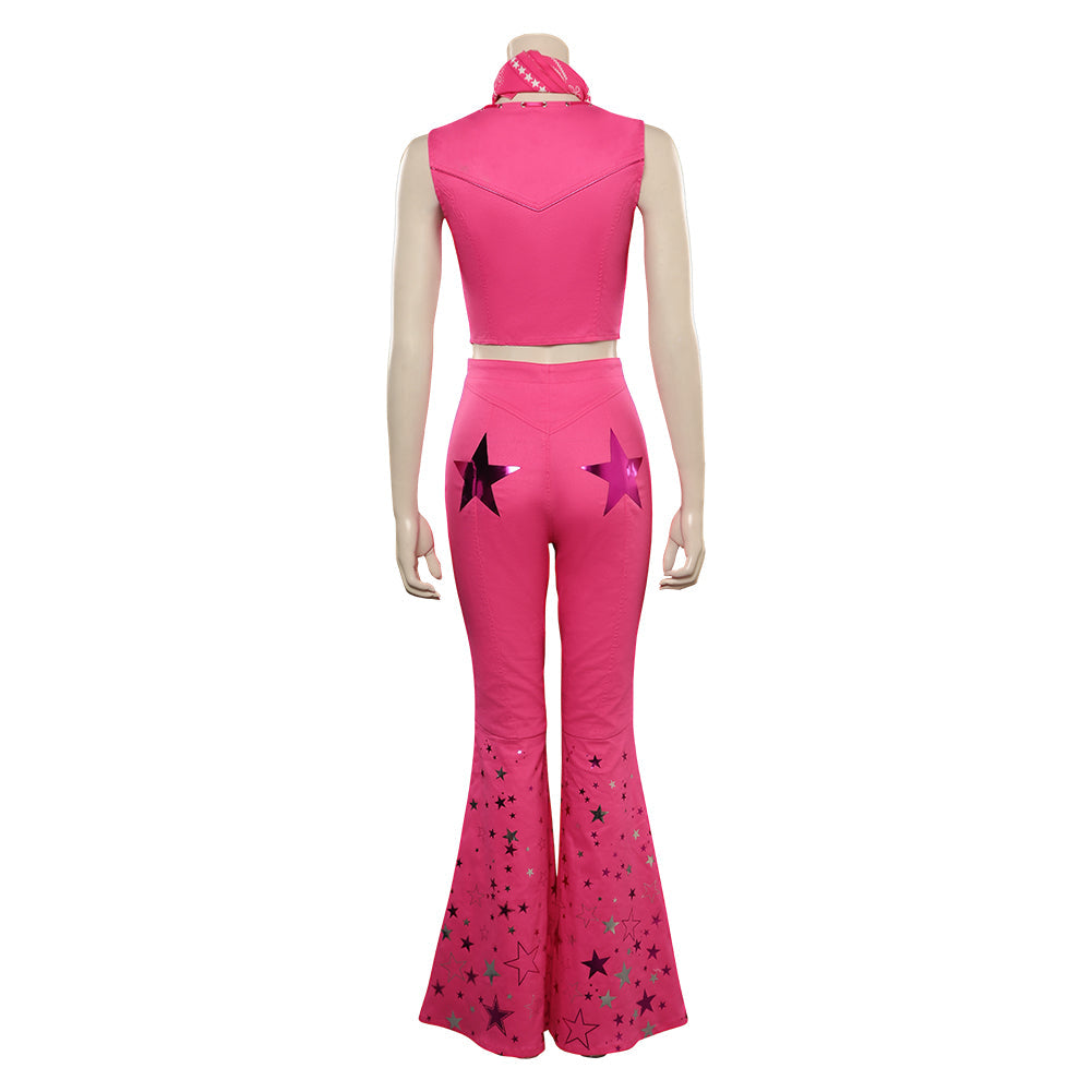 Barbie 2023 Margot Robbie Barbie Pink Western Cowboy Halloween Costume