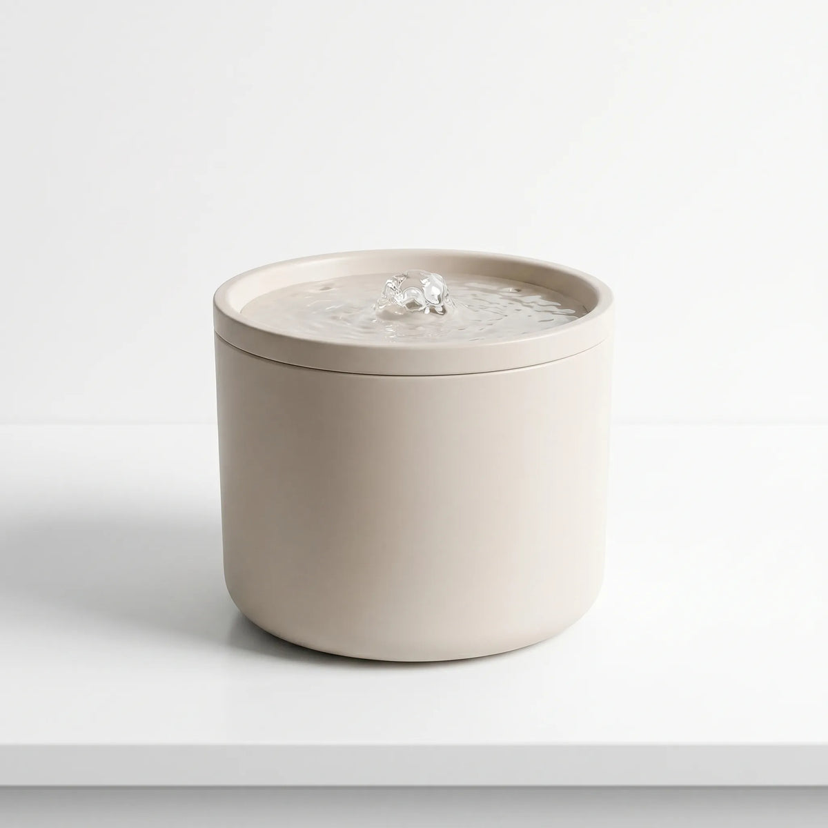1L Ceramic Cat Water Fountain with 4-Stage Filter