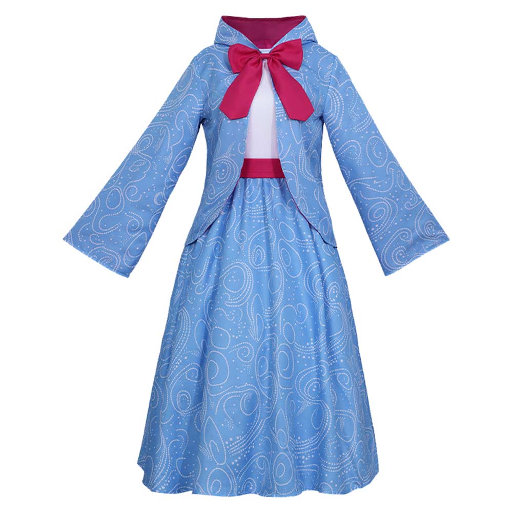 Cinderella Fairy Godmother Blue Dress Set Halloween Costume