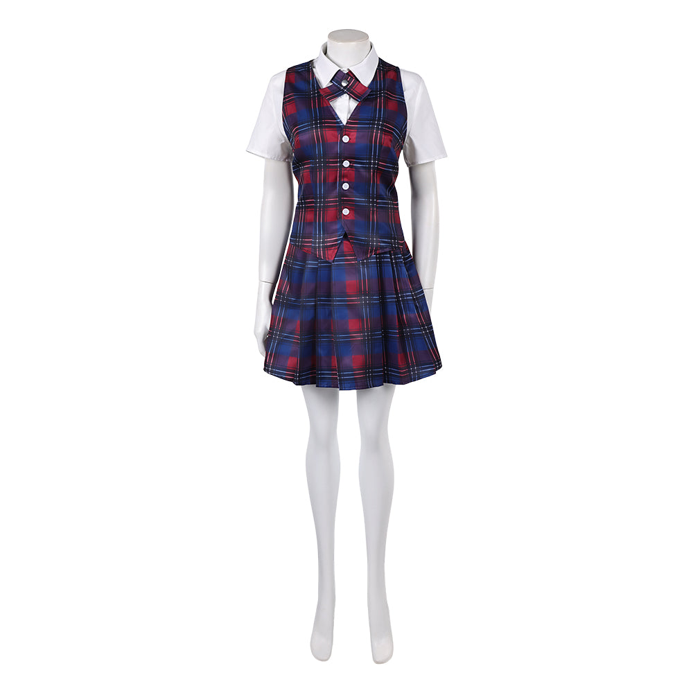 Coven Academy (2026) Briar Red Plaid School Uniform Set Halloween Costume