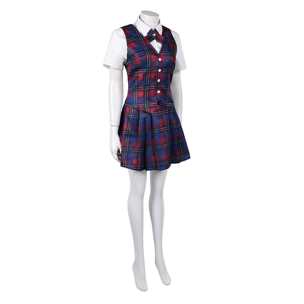 Coven Academy (2026) Briar Red Plaid School Uniform Set Halloween Costume