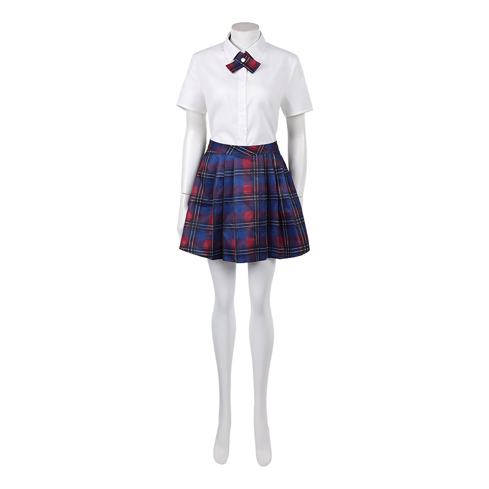 Coven Academy (2026) Briar Red Plaid School Uniform Set Halloween Costume