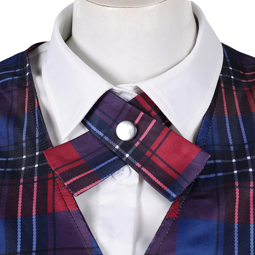 Coven Academy (2026) Briar Red Plaid School Uniform Set Halloween Costume