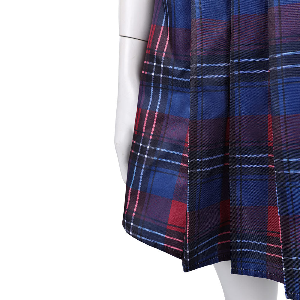 Coven Academy (2026) Briar Red Plaid School Uniform Set Halloween Costume